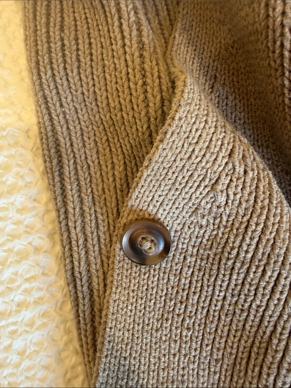Abercrombie And Fitch Taupe Button-Up Knit Cardigan - Picture 5 of 5